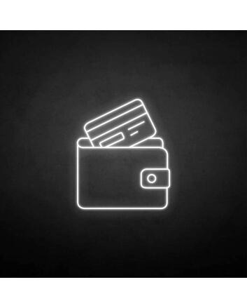 &#39;Wallet&#39; neon sign