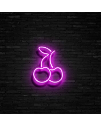 Cherry Neon Sign Add a playful and fruity touch