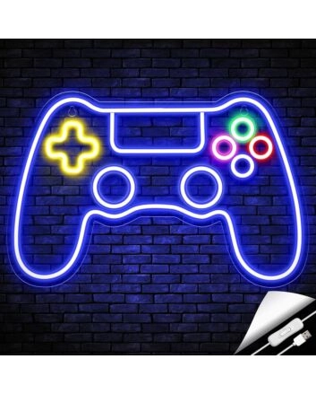 Game Controller Neon Sign Gamer&#039;s Paradise