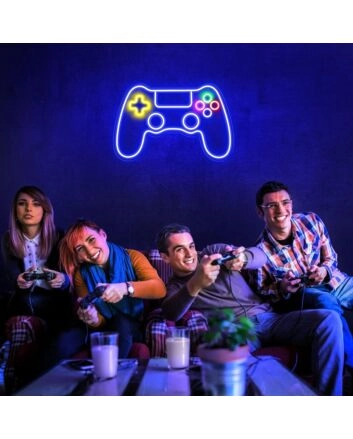Game Controller Neon Sign Gamer's Paradise
