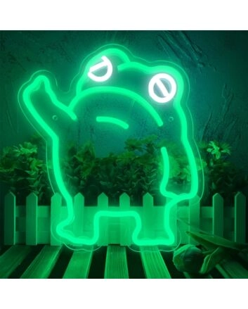 Green Cute Frog Neon Sign Bedroom Living Room