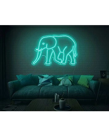Elephant LED Neon Sign
