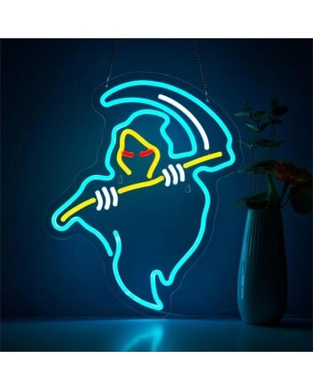 The Red-Eyed Wizard Neon Sign Fantasy Kids Room