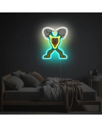 Happy Yolk Man LED Neon Acrylic Artwork