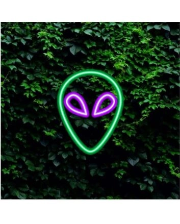 Brighten Your Space: Alien LED Neon Sign for Creative Home Decor, Cool Office Vibes, and Unique Party Atmospheres