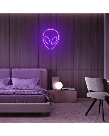 Brighten Your Space: Alien LED Neon Sign for Creative Home Decor, Cool Office Vibes, and Unique Party Atmospheres
