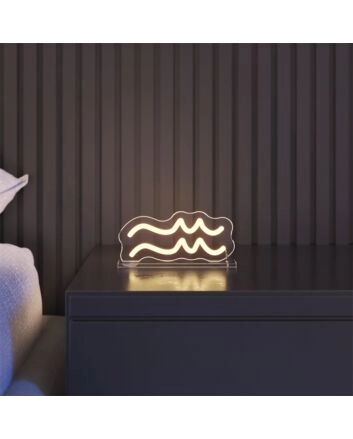Brighten Up Bars, Weddings, and Home Spaces with the Aquarius LED Neon Sign.