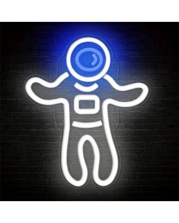 Light Up Your Space Adventures: Astronaut For Man Cave LED Neon Sign Perfect for Home Decor, Office, and Stellar Parties.