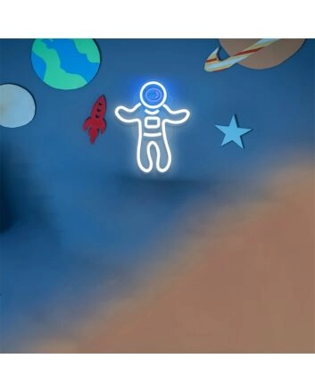 Light Up Your Space Adventures: Astronaut For Man Cave LED Neon Sign Perfect for Home Decor, Office, and Stellar Parties.