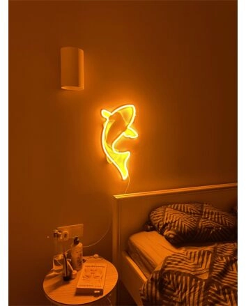 Brighten Up Your Space: Carp Fish LED Neon Sign for Home Decor, Bars, and Festive Celebrations
