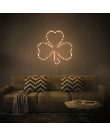 Brighten Your Space: Clover LED Neon Sign for Office, Bar, and Wedding Ambiance.