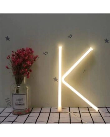 Brighten Your Celebrations: Customized K LED Neon Light Letter for Weddings, Birthdays, and Home Decor.
