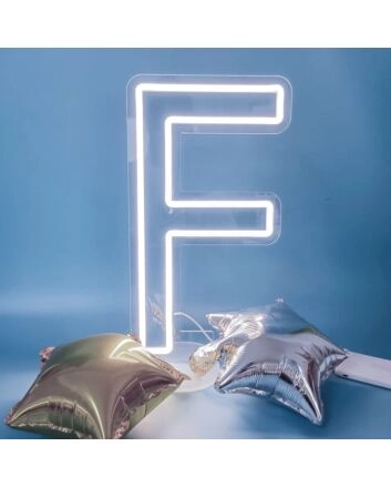 Brighten Up Your Space: Customized LED Neon Light Letter F LED Neon Sign for Bars, Weddings, and Home Decor