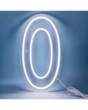 Brighten Your Spaces: Customized LED Neon Light Letter O LED Neon Sign Perfect for Weddings, Bars, and Office Decor.