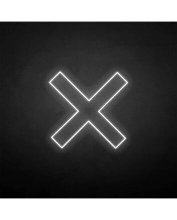 X-mark&#39; neon sign