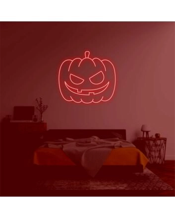 Pumpkin Head&#39; neon sign