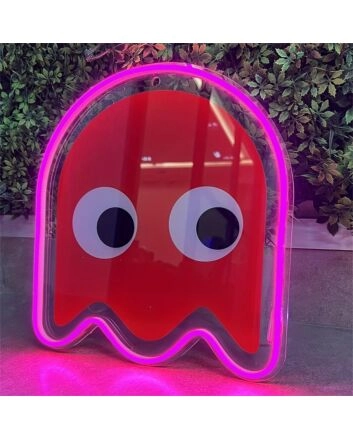 Light Up Your Nights: Ghost UV Printed LED Neon Sign Perfect for Bars, Home Decor, and Halloween Festivities.