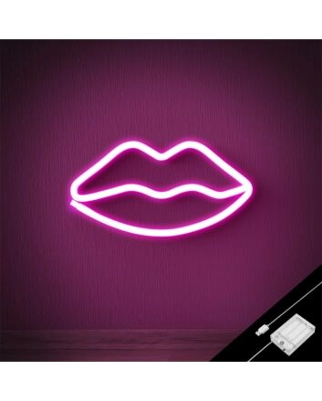 Brighten Up Your Bar, Bedroom, or Beauty Space with Girl Lip Pink LED Neon Sign.