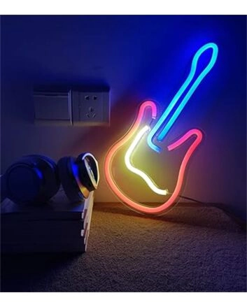 Brighten Up Your Music Room, Bar, or Next Event with the Striking Guitar LED Neon Sign