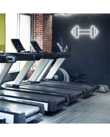 Elevate Your Gym, Office, or Home Gym Space with the Vibrant Gym Barbell LED Neon Sign