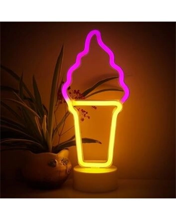 Brighten Your Spaces from Home Decor to Storefronts with the Ice Cream Shape LED Neon Sign.
