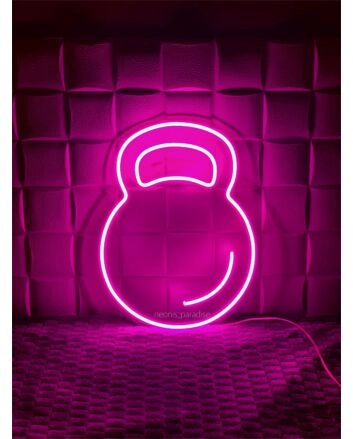 Brighten Your Workout Space or Gym with the Versatile Kettlebell Sign Gym LED Neon Sign - Perfect for Home Decor, Fitness Centers, and Motivational Spaces.
