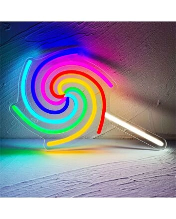 Brighten up your bedroom, bar, or birthday bash with the LED Cool Lollipop Neon Light.