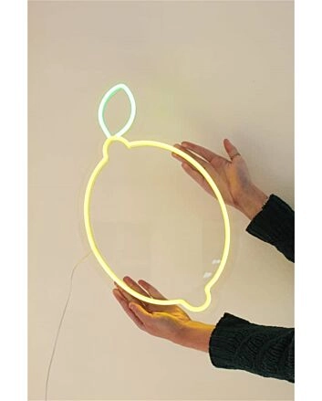 Brighten Up Any Space: LED Lemon LED Neon Sign for Bars, Weddings, and Home Ambiance.