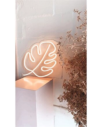 Brighten Up Your Space: Ideal for Home Decor, Office, or Storefront with the LED Monstera Leaf Neon Sign.