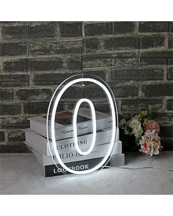 Celebrate Milestone Celebrations and Decorate Your Party Venue with the LED Neon Birthday Number 0 LED Neon Sign.