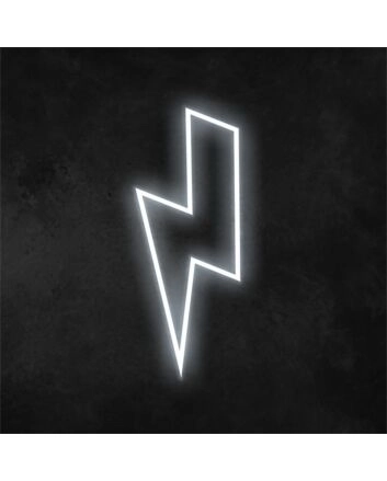 Brighten Up Your Space: Versatile Lightning Bolt LED Neon Sign for Home, Office, Bar, and Event Decorations.