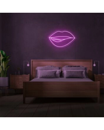 Brighten Up Your Bedroom or Glamourize Your Next Party with Mini Lips LED Neon Sign.