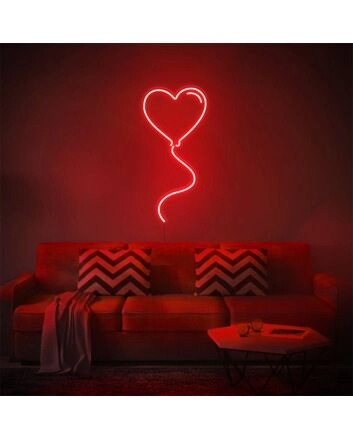 Brighten Your Romantic Evenings and Weddings with the Love Balloon LED Neon Sign.