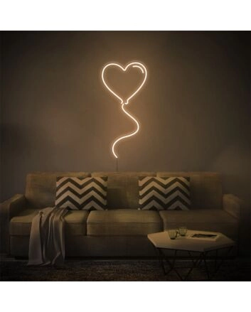 Brighten Your Romantic Evenings and Weddings with the Love Balloon LED Neon Sign.