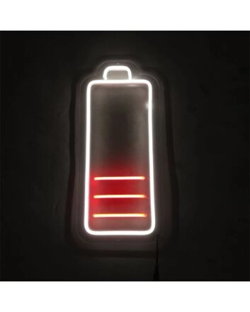 Brighten Up Your Office, Game Room, or Bar Ambiance with the Mini Low Battery LED Neon Sign.