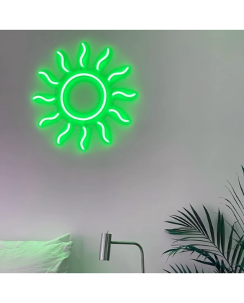 Cute sun neon sign