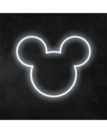 Cute LED Neon Mouse Wall Light for Kids’ Room
