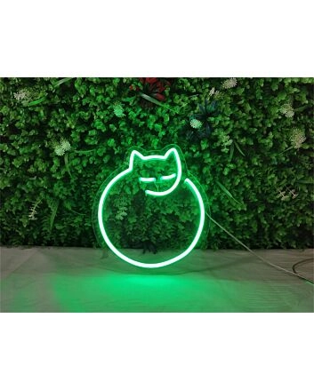 Brighten Up Your Bedroom, Home Office, or Pet Corner with the Mini Cat LED Neon Sign.