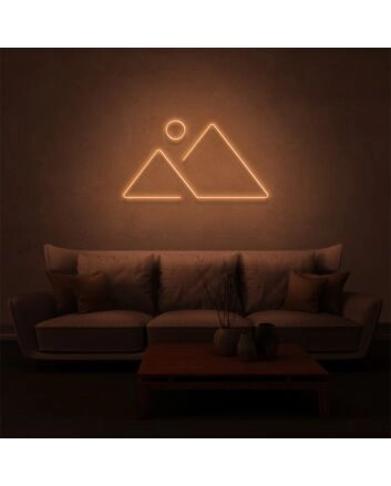 Elevate Your Space: Mountain Ranges Adventure LED Neon Sign for Home Decor, Bars, and Outdoor Adventure Settings
