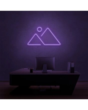 Elevate Your Space: Mountain Ranges Adventure LED Neon Sign for Home Decor, Bars, and Outdoor Adventure Settings