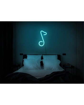 Brighten Up Your Bar and Music Studio with the Melodic Ambiance of Music Note LED Neon Light.
