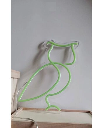 Light Up Your Night: Transform Your Space with the Owl Short Stroke LED Neon Sign for Home Decor, Bars, and Celebrations