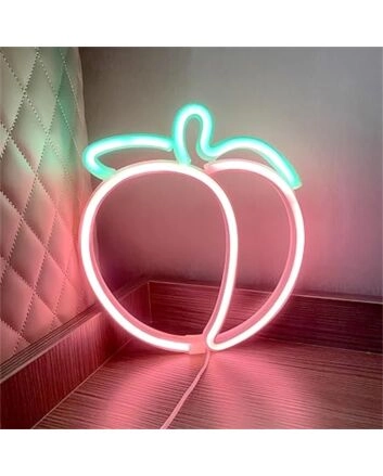 Brighten Up Your Spaces: Peach LED Neon Sign for Bars, Weddings, and Chic Home Decor.