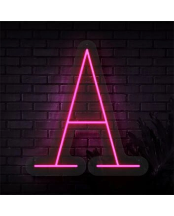 Brighten Up Your Space: Perfect for Weddings, Home Decor, and Bars - Personalized Initial Letter A LED Neon Sign