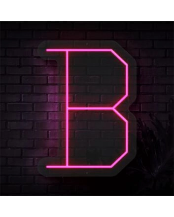 Brighten Your Space: Personalized Initial Letter B LED Neon Sign for Weddings, Bars, and Home Decor Ambiance