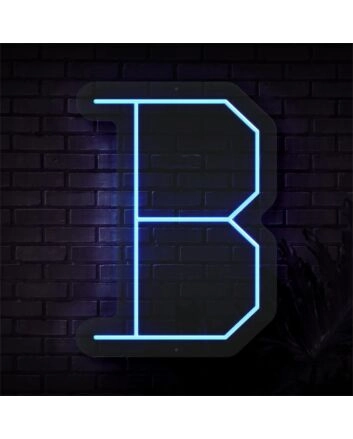 Brighten Your Space: Personalized Initial Letter B LED Neon Sign for Weddings, Bars, and Home Decor Ambiance