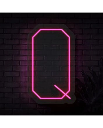 Brighten Your Space: Personalized Initial Letter Q LED Neon Sign for Weddings, Offices, and Home Décor
