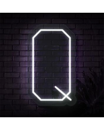 Brighten Your Space: Personalized Initial Letter Q LED Neon Sign for Weddings, Offices, and Home Décor