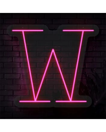 Brighten Your Special Celebrations and Spaces: Personalized Initial Letter W LED Neon Sign for Weddings, Parties, and Chic Home Decor.