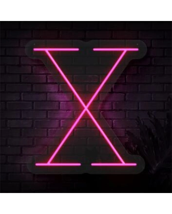Brighten Up Your Space: Personalized Initial Letter X LED Neon Sign for Weddings, Home Decor, and Trendy Bars
